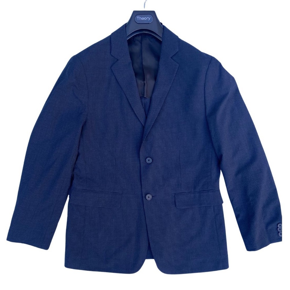 Men’s Theory Clinton Plaid Unstructured Seersucker Blazer